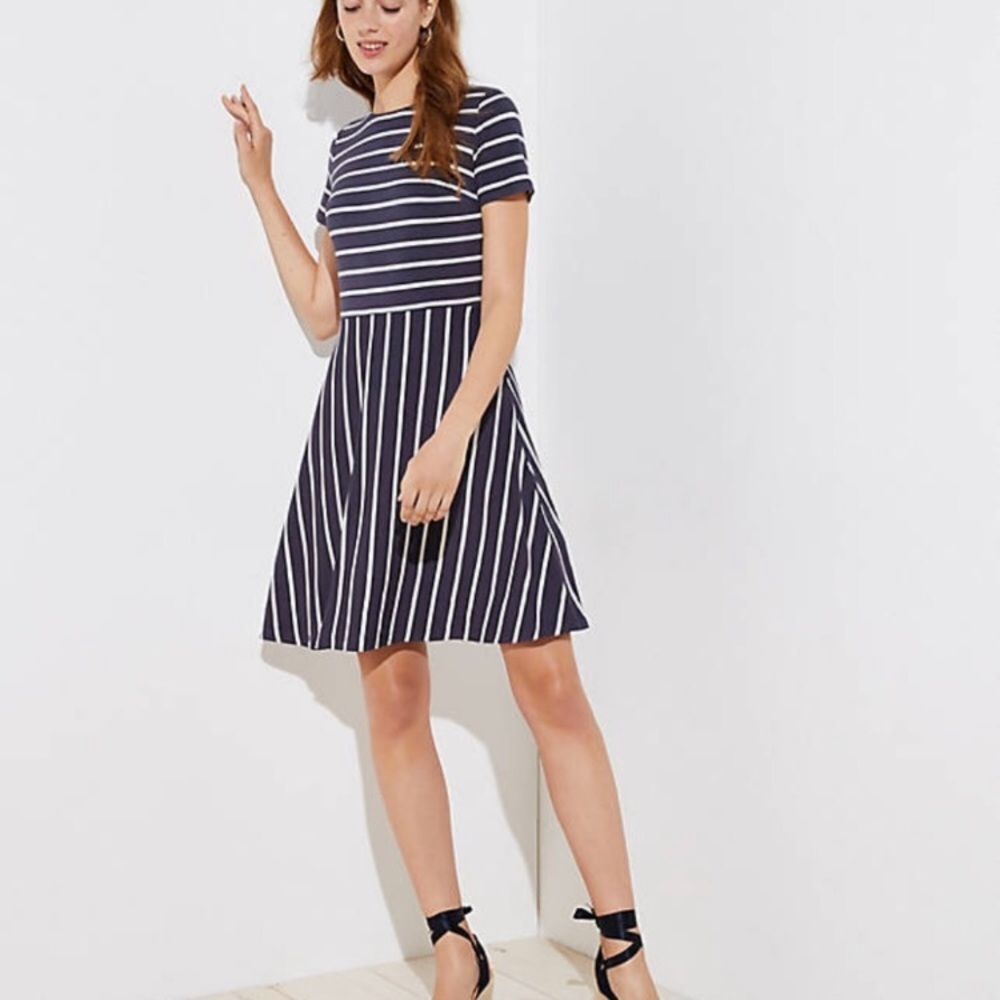 Loft striped dress